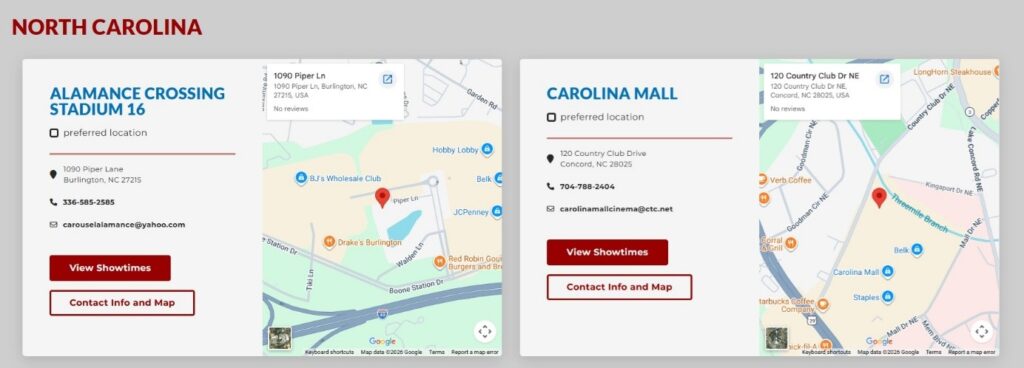 Eastgate Cinemas Location & Contact